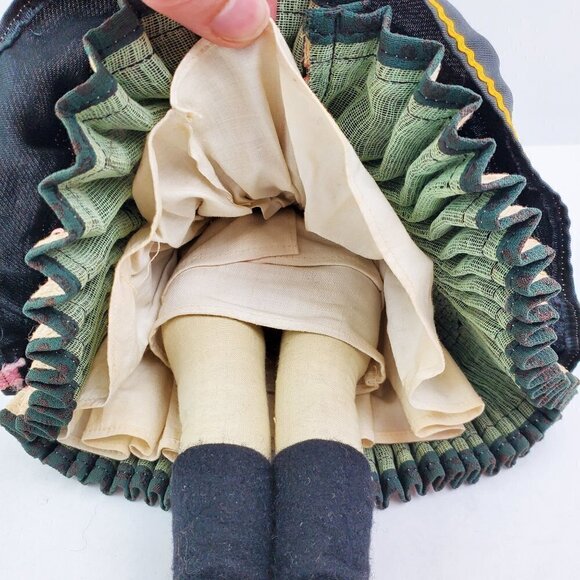 Czech Traditional Vintage 1950s Girl Doll Ornate Headdress Outfit Czechoslovakia - Picture 16 of 16